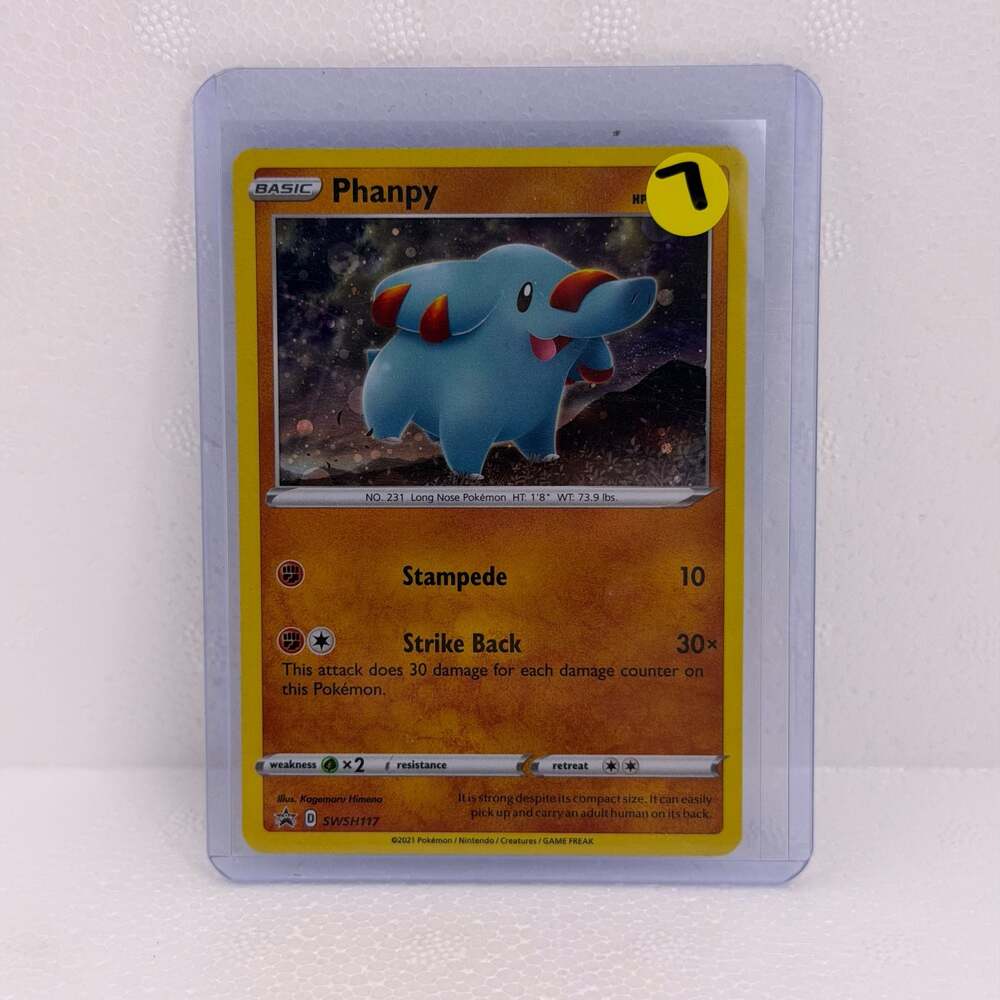 Pokémon Phanpy SWSH117 Black Star Promo Holo Card